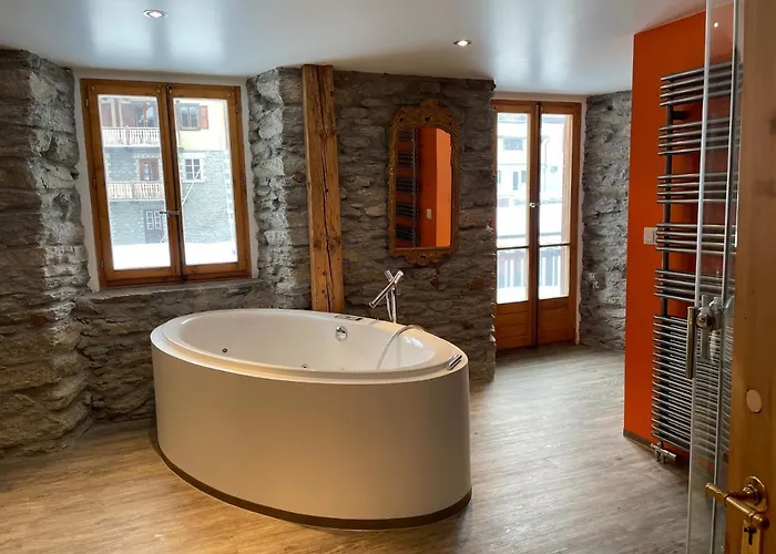 Stegmatte - Unique Luxury Triplex For 10 Persons Lägenhet Saas Fee